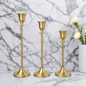 Golden candle holders
